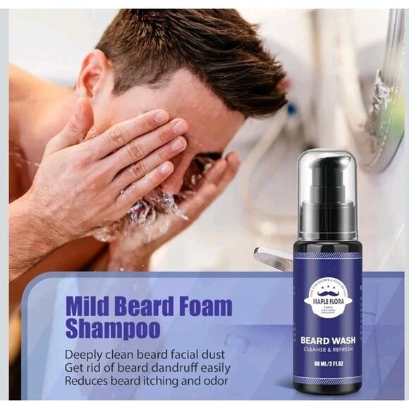 Beard Gift Kit - Oil,Wash,Conditioner, Roller (Needle Length: 0.25mm) s32 - Picture 4 of 7